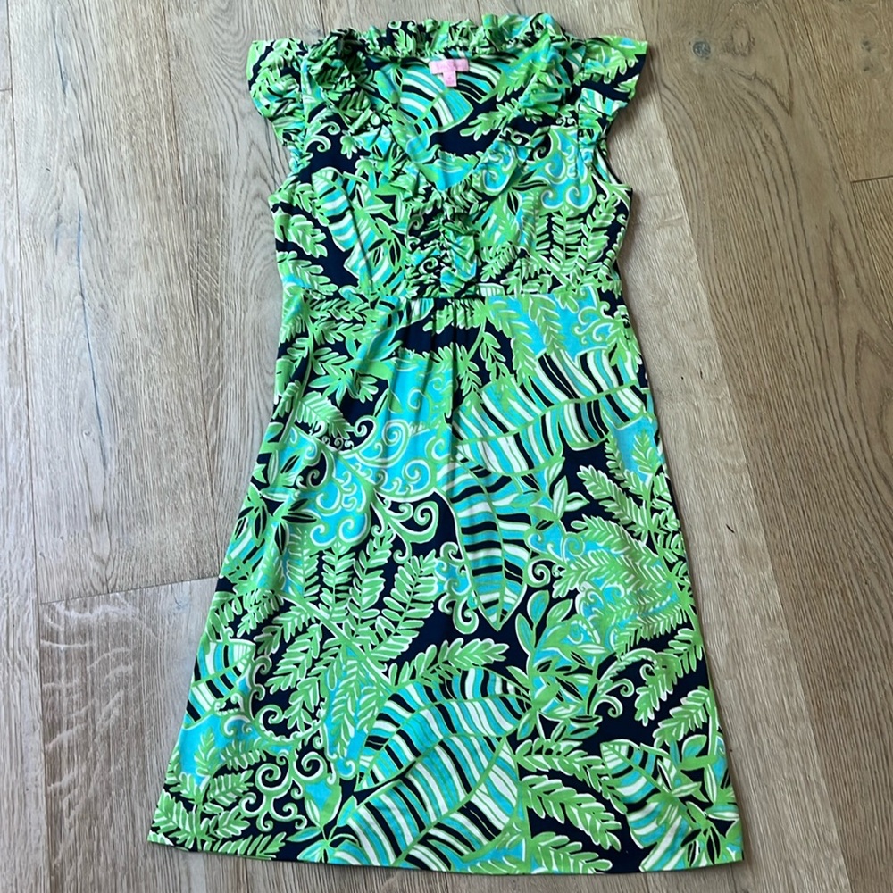 Lilly pulitzer Clare jersey ruffle dress. Size medium